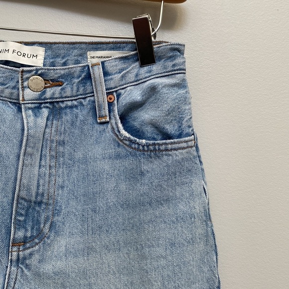 ❗️SOLD❗️Denim Forum The Marianne Mid Loose Flare 32L Size 24 - Picture 5 of 12